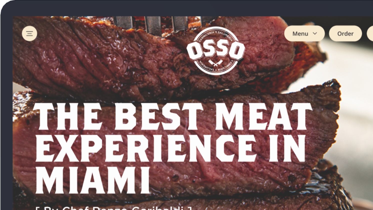 Osso Meats Website Mockup